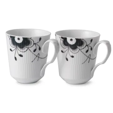 Sort Mega Riflet kop 2 stk - 37 cl - Royal Copenhagen