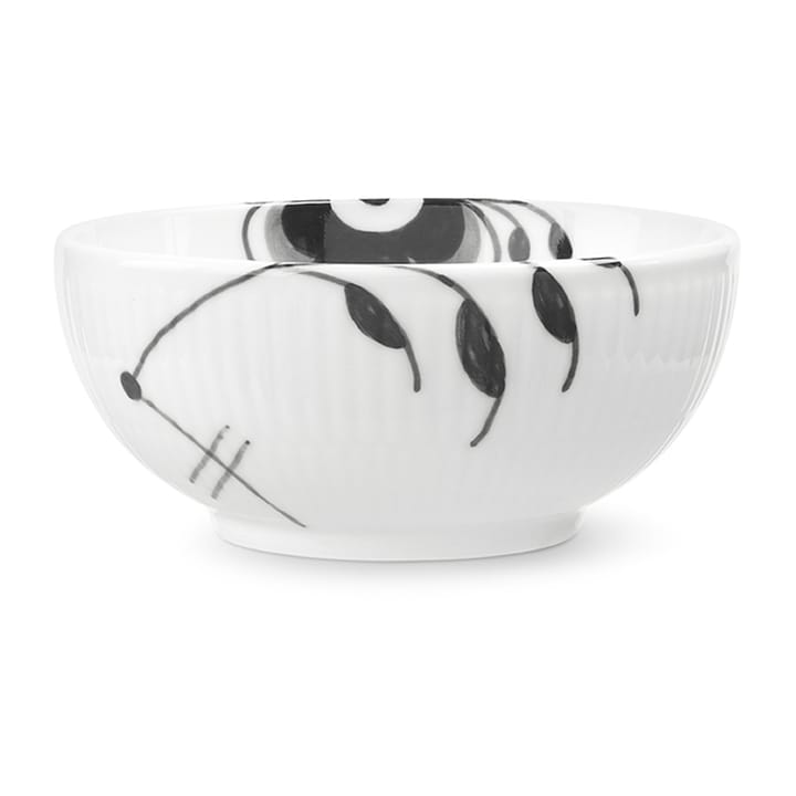 Sort Mega Riflet skål, Ø11,5 cm Royal Copenhagen