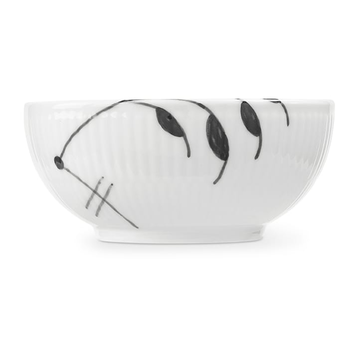 Sort Mega Riflet skål, Ø11,5 cm Royal Copenhagen