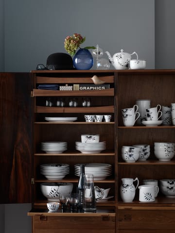 Sort Mega Riflet tallerken 2 - Ø 27 cm - Royal Copenhagen