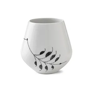 Sort Mega Riflet vase, 12 cm Royal Copenhagen