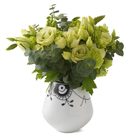 Sort Mega Riflet vase, 12 cm Royal Copenhagen