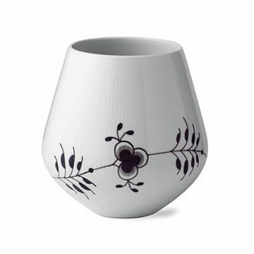 Sort Mega Riflet vase - 20,5 cm - Royal Copenhagen