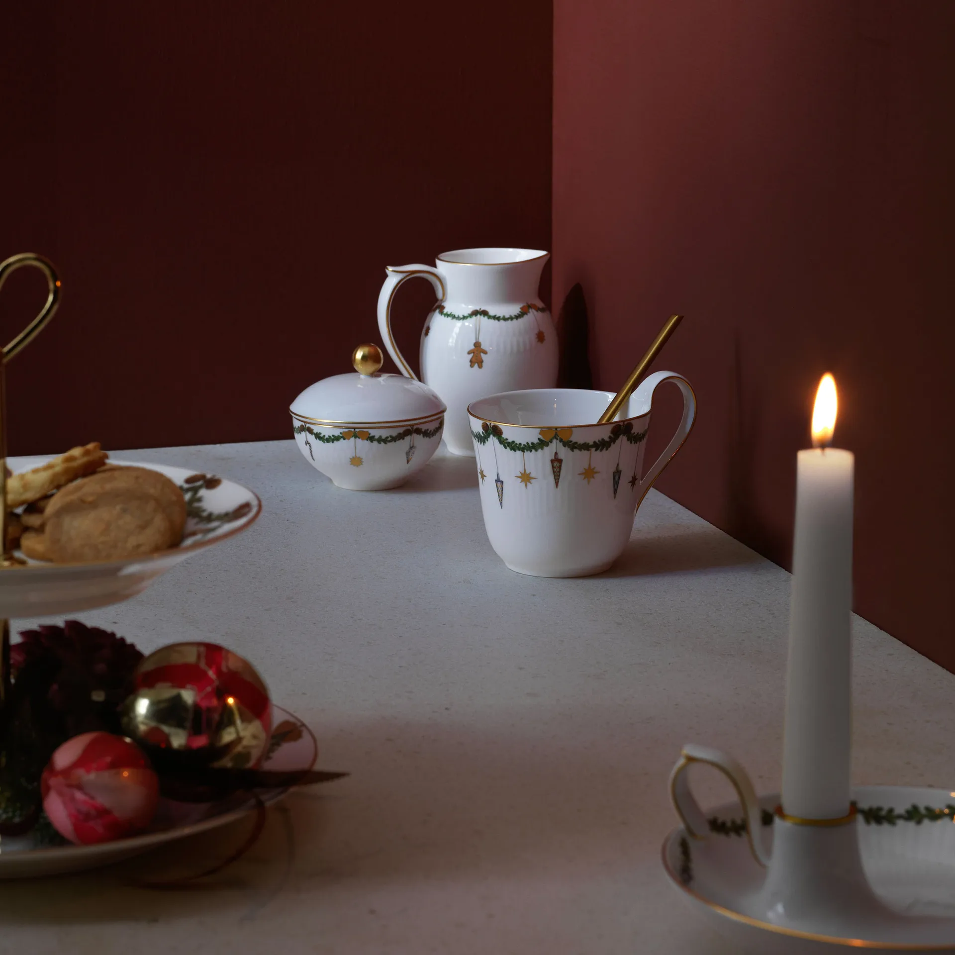 Star Fluted Christmas mælkekande, 39 cl Royal Copenhagen