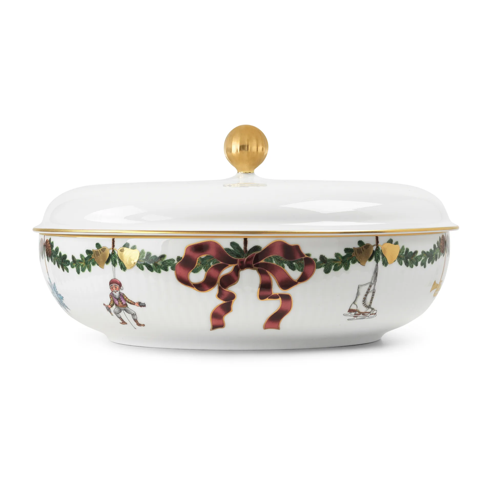 Star Fluted skål med låg, Ø21 cm Royal Copenhagen