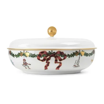 Star Fluted skål med låg - Ø21 cm - Royal Copenhagen