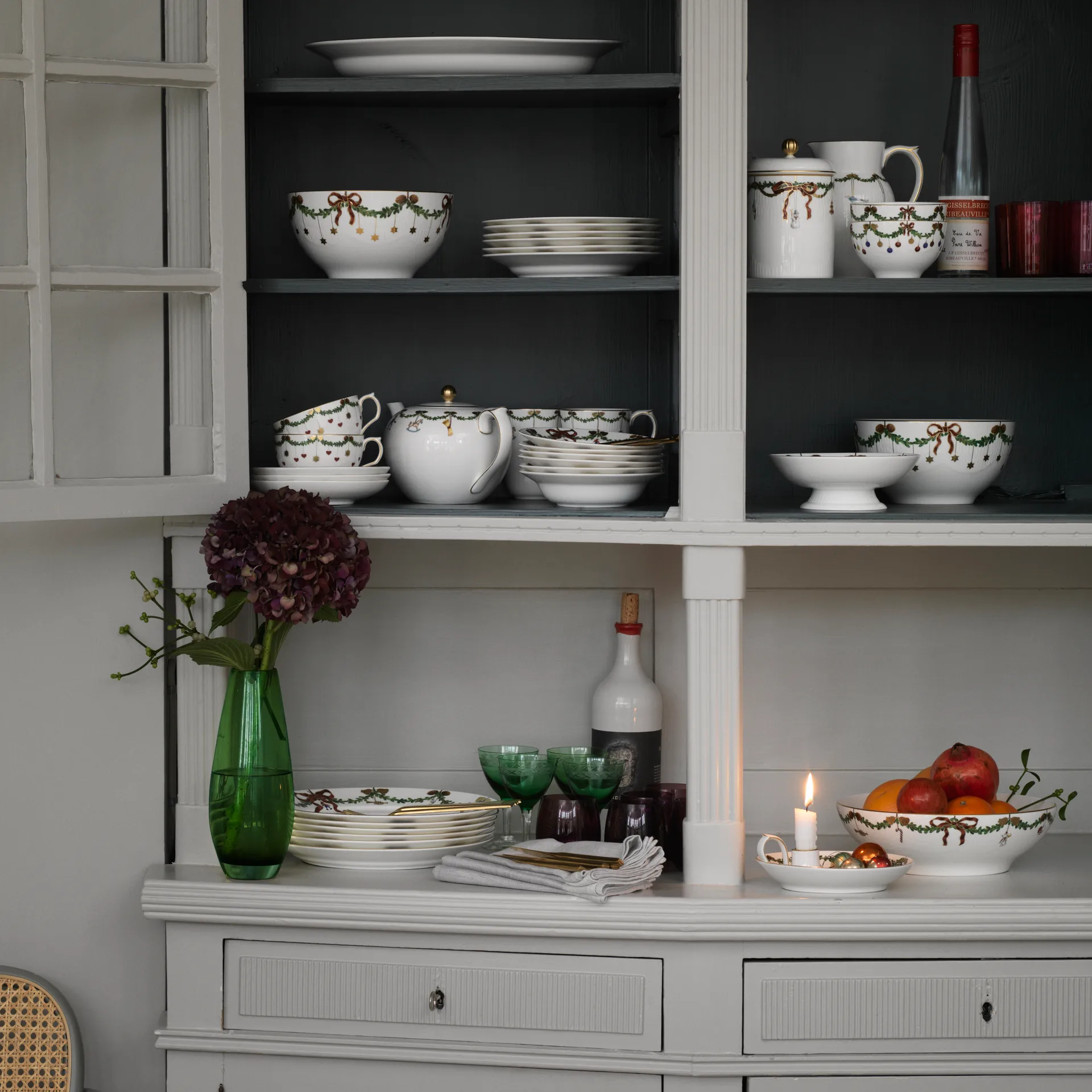 Stjerne Riflet Jul dyb tallerken, Ø 17 cm Royal Copenhagen