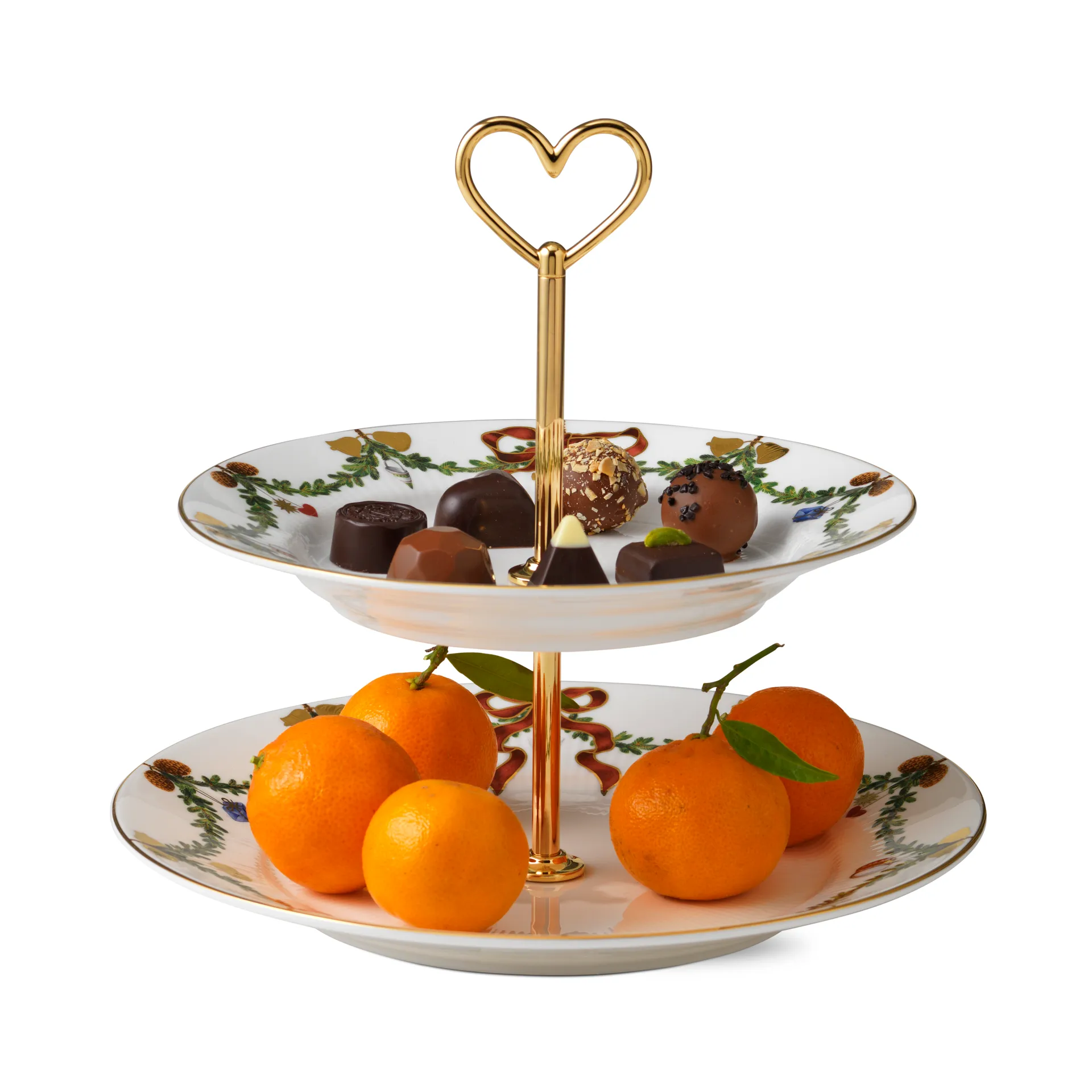 Stjerne Riflet Jul etagere, 23 cm Royal Copenhagen