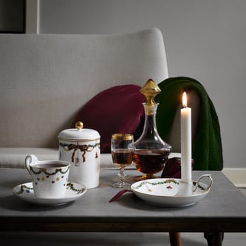 Stjerne Riflet Jul lysestage - hvid - Royal Copenhagen
