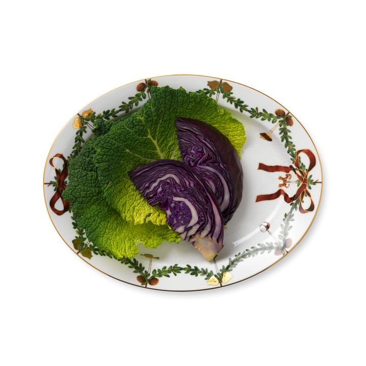 Stjerne Riflet Jul serveringsfad, Ø 37 cm Royal Copenhagen