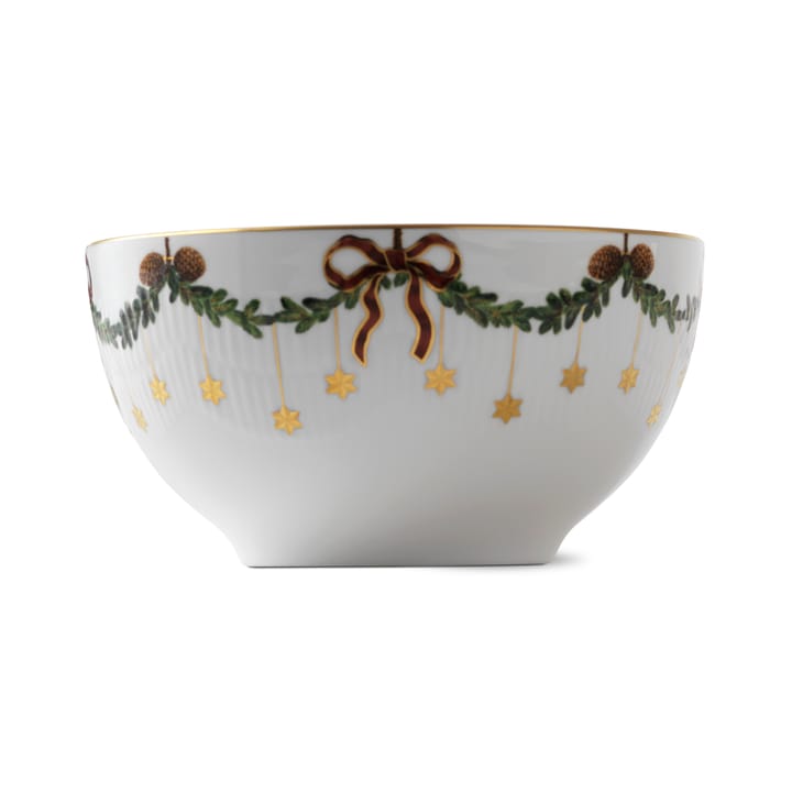 Stjerne Riflet Jul serveringsskål, 180 cl Royal Copenhagen