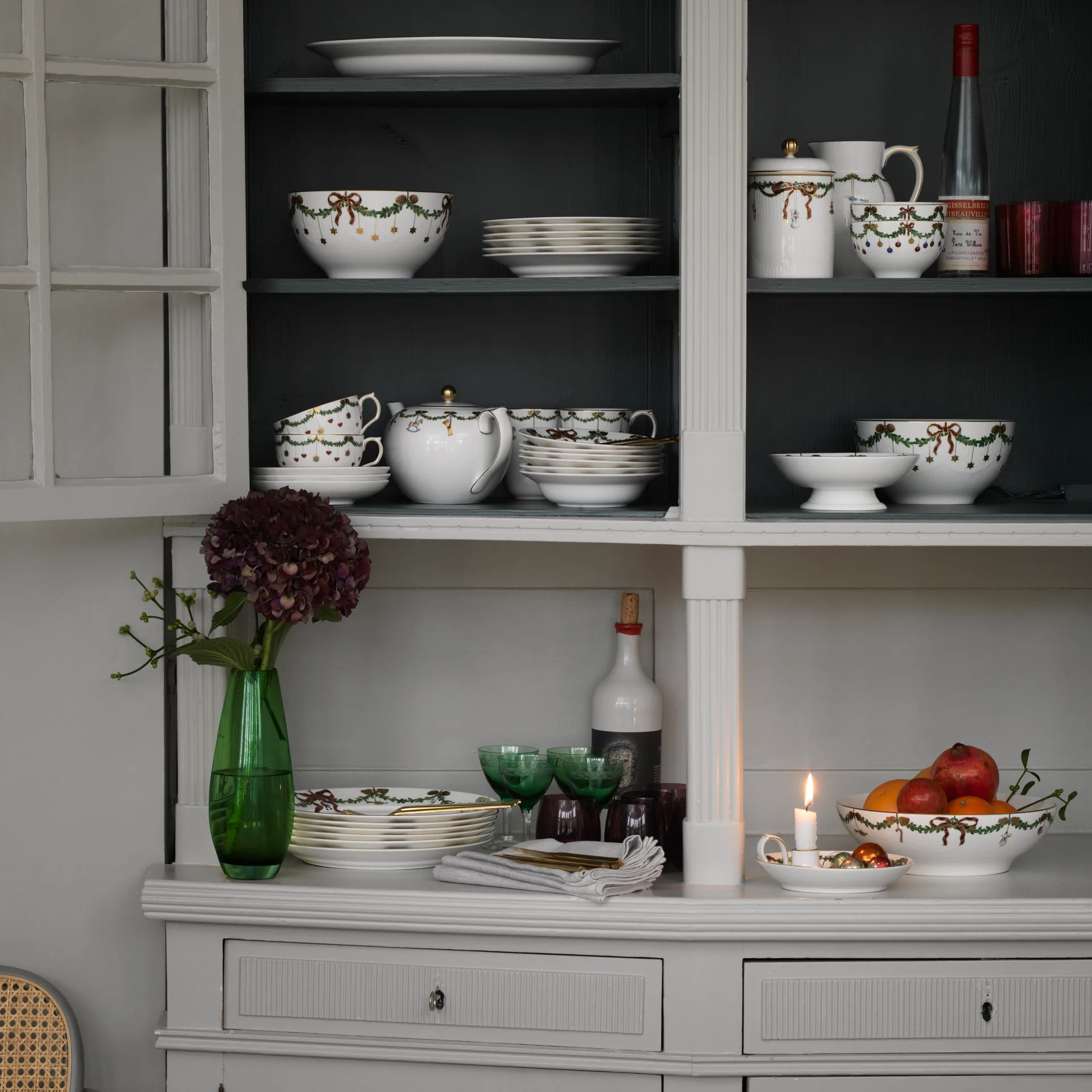 Stjerne Riflet Jul serveringsskål, 30 cl Royal Copenhagen