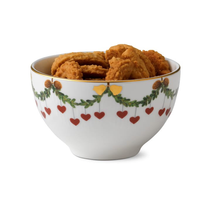 Stjerne Riflet Jul serveringsskål, 30 cl Royal Copenhagen