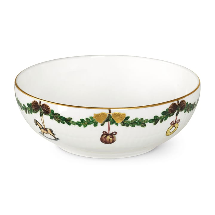 Stjerne Riflet Jul serveringsskål, 50 cl Royal Copenhagen