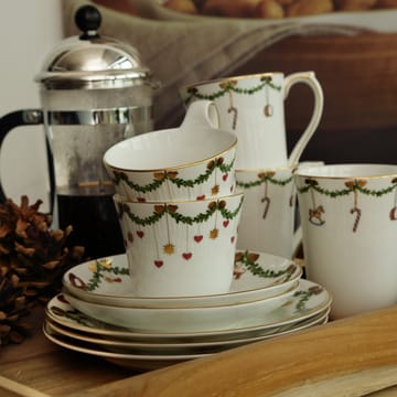 Stjerne Riflet Jul tallerken - Ø 19 cm - Royal Copenhagen