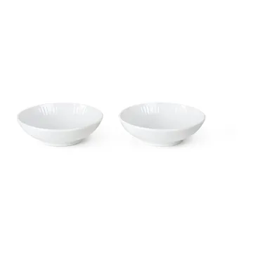 White Fluted dipskål 2-pak - 9 cl - Royal Copenhagen