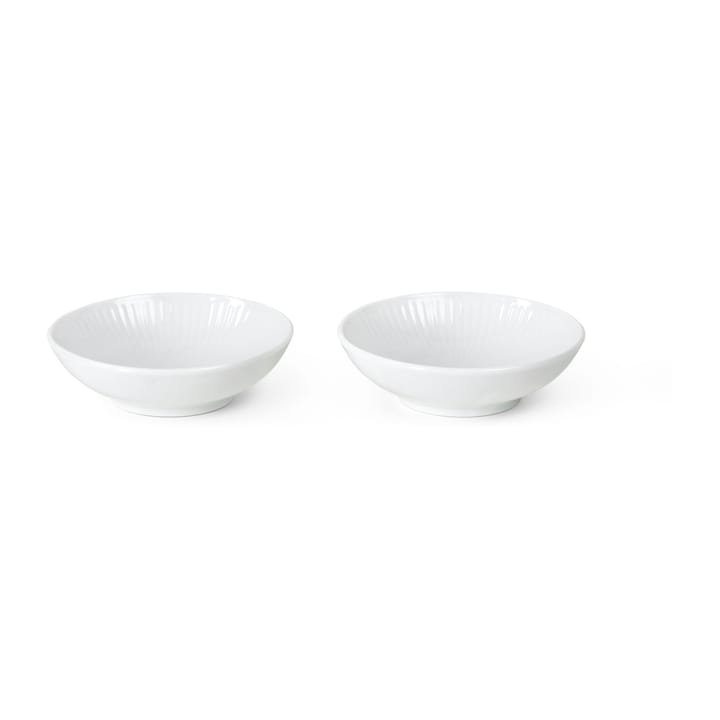 White Fluted dipskål 2-pak - 9 cl - Royal Copenhagen