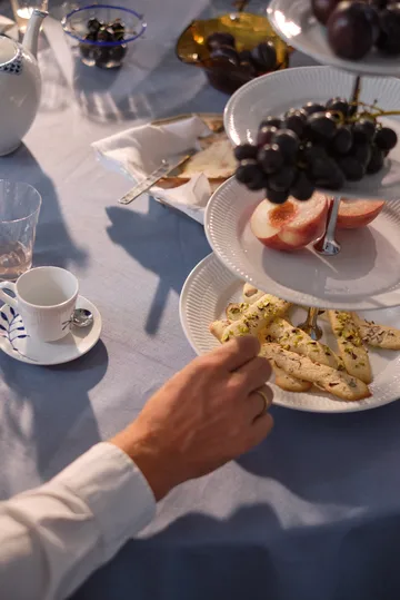 White Fluted fad med 5 etager - White - Royal Copenhagen