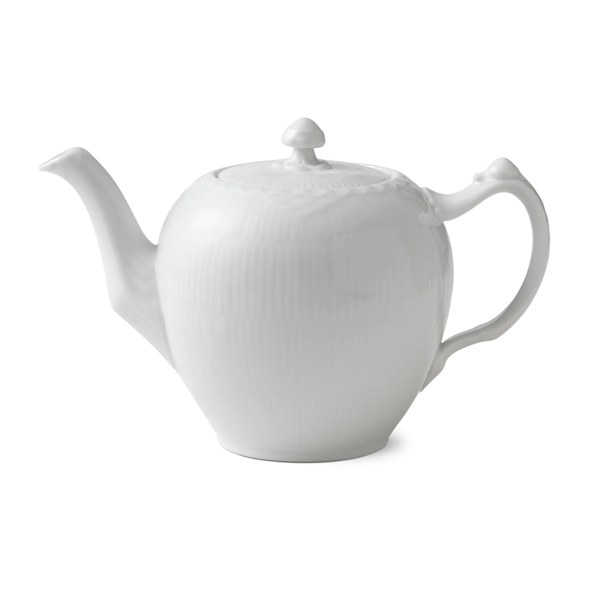 White Fluted Half Lace tekande, 1 L Royal Copenhagen