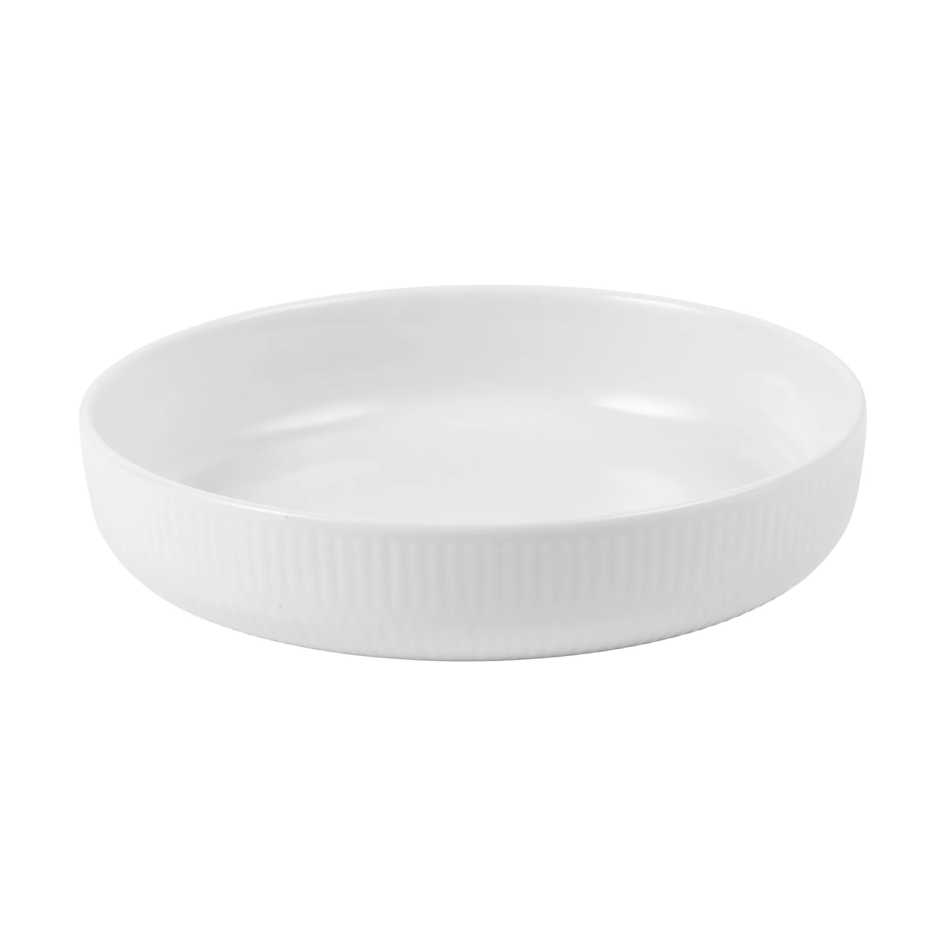 White Fluted ovnfast fad Ø18,5 cm, White Royal Copenhagen