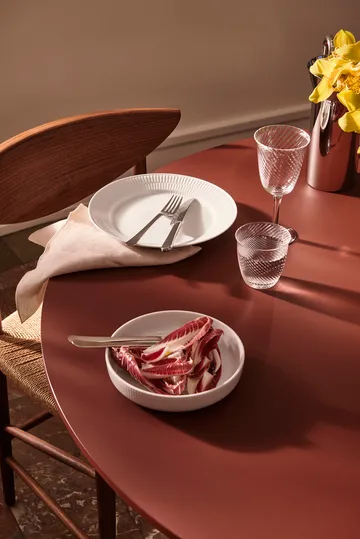 White Fluted ovnfast fad Ø18,5 cm - White - Royal Copenhagen