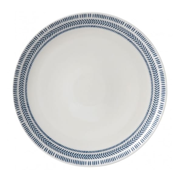 Dark Blue Chevron tallerken, 28 cm Royal Doulton
