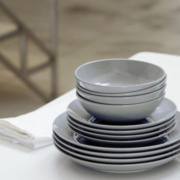 Maze tallerkensæt 12 dele - Mørkegrå - Royal Doulton
