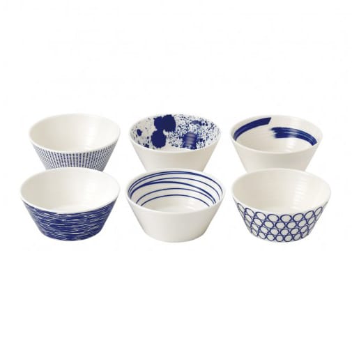 Pacific skål blå 6 dele - 16 cm - Royal Doulton