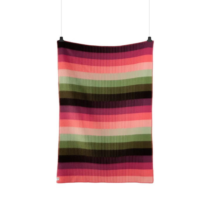 Åsmund gradient tæppe 135x200 cm - Pink-grøn - Røros Tweed