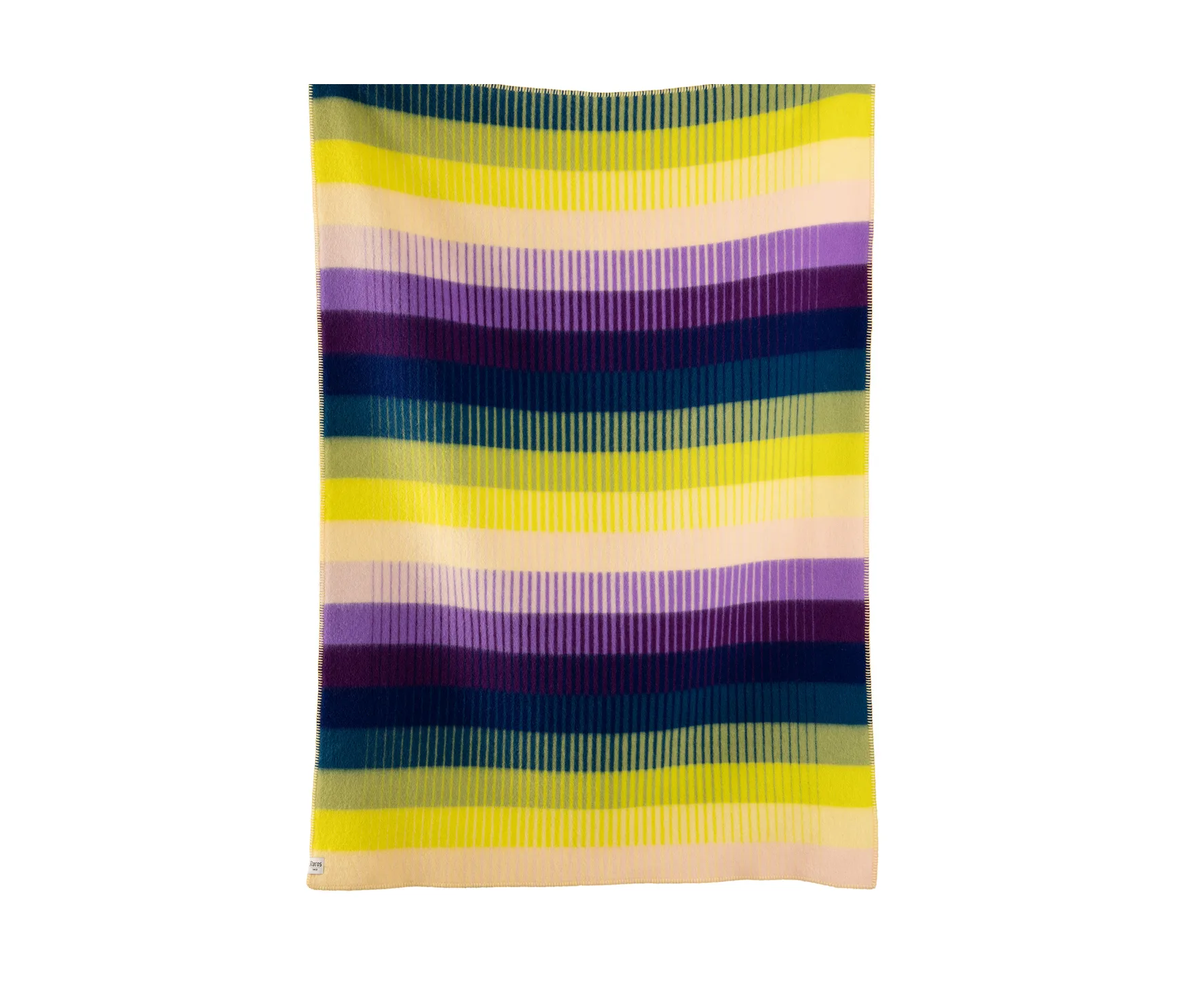 Åsmund Gradient tæppe 135x200 cm, Yellow-blue Røros Tweed