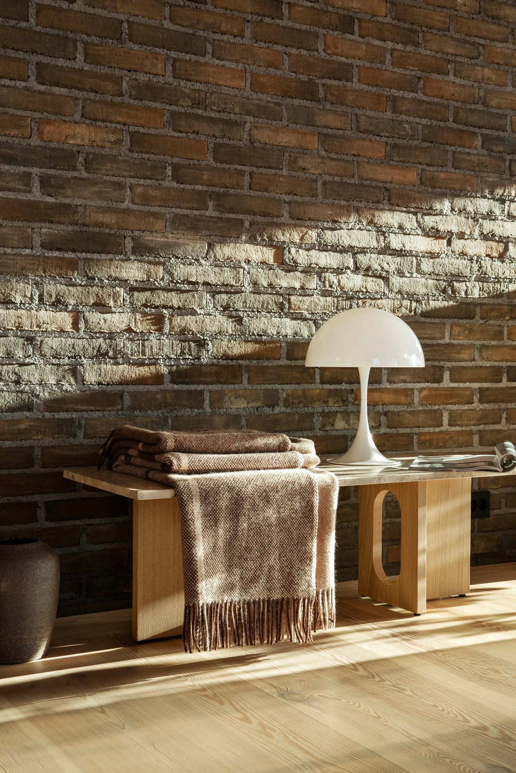 Filos plaid 145x220 cm, Brown Røros Tweed