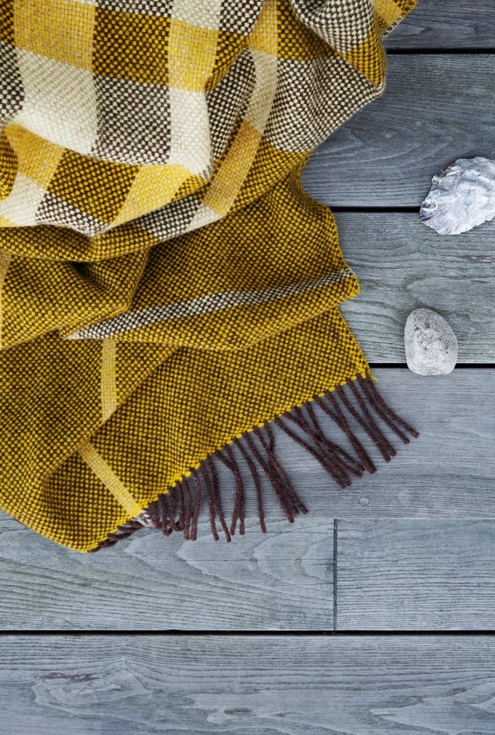 Filos plaid 145x220 cm, Yellow Røros Tweed