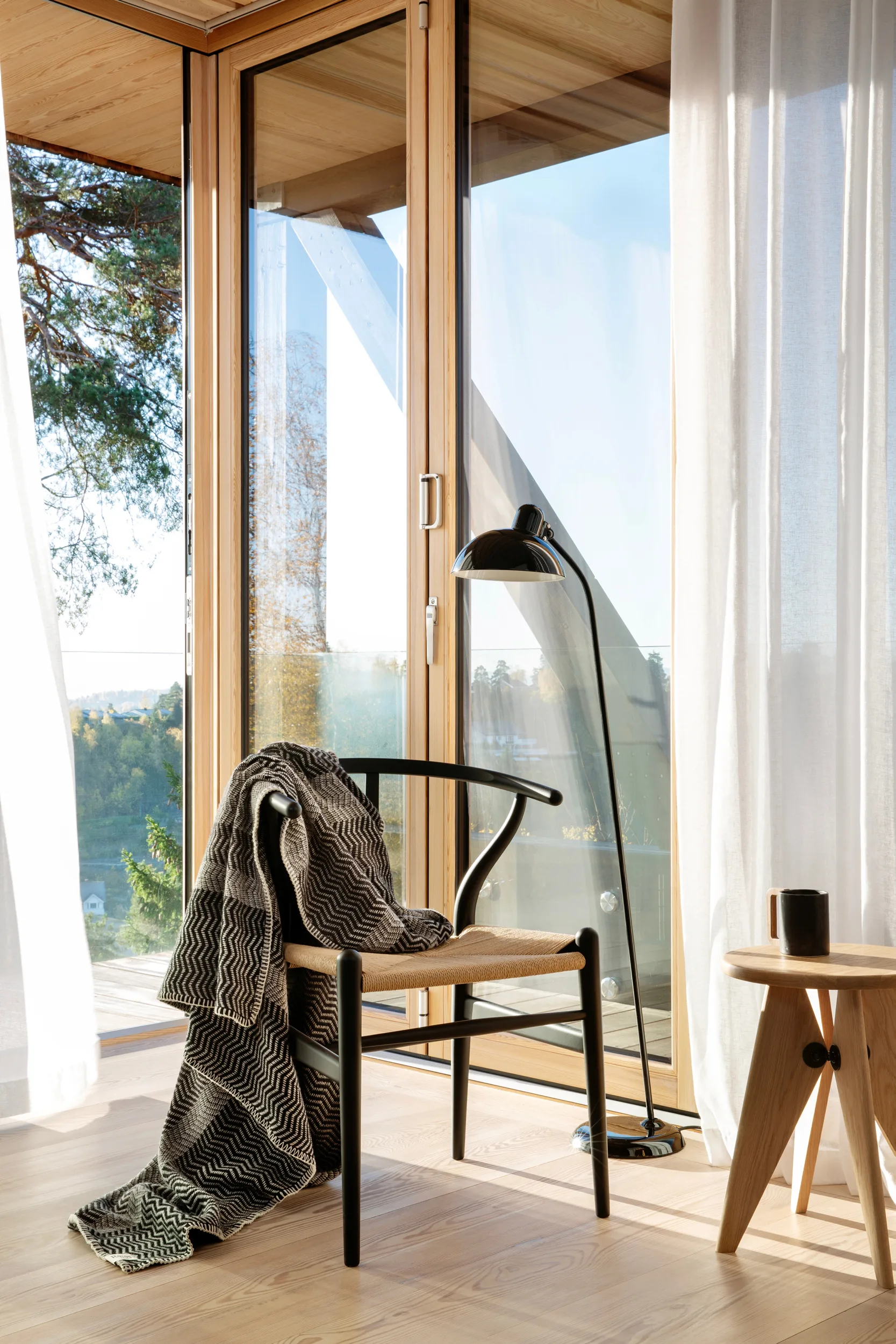 Fri tæppe 150x200 cm, Gray day Røros Tweed