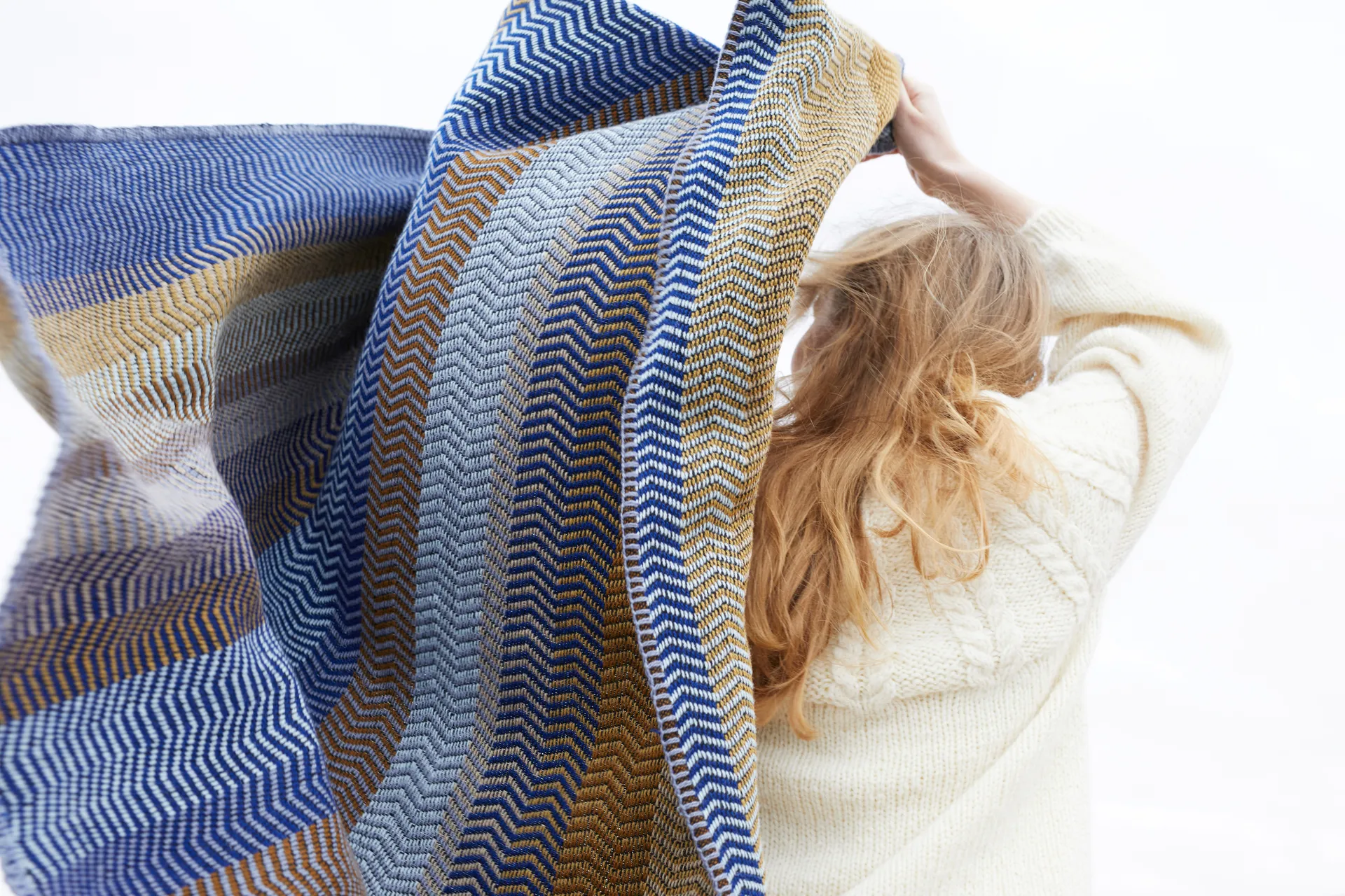 Fri tæppe 150x200 cm, November view Røros Tweed