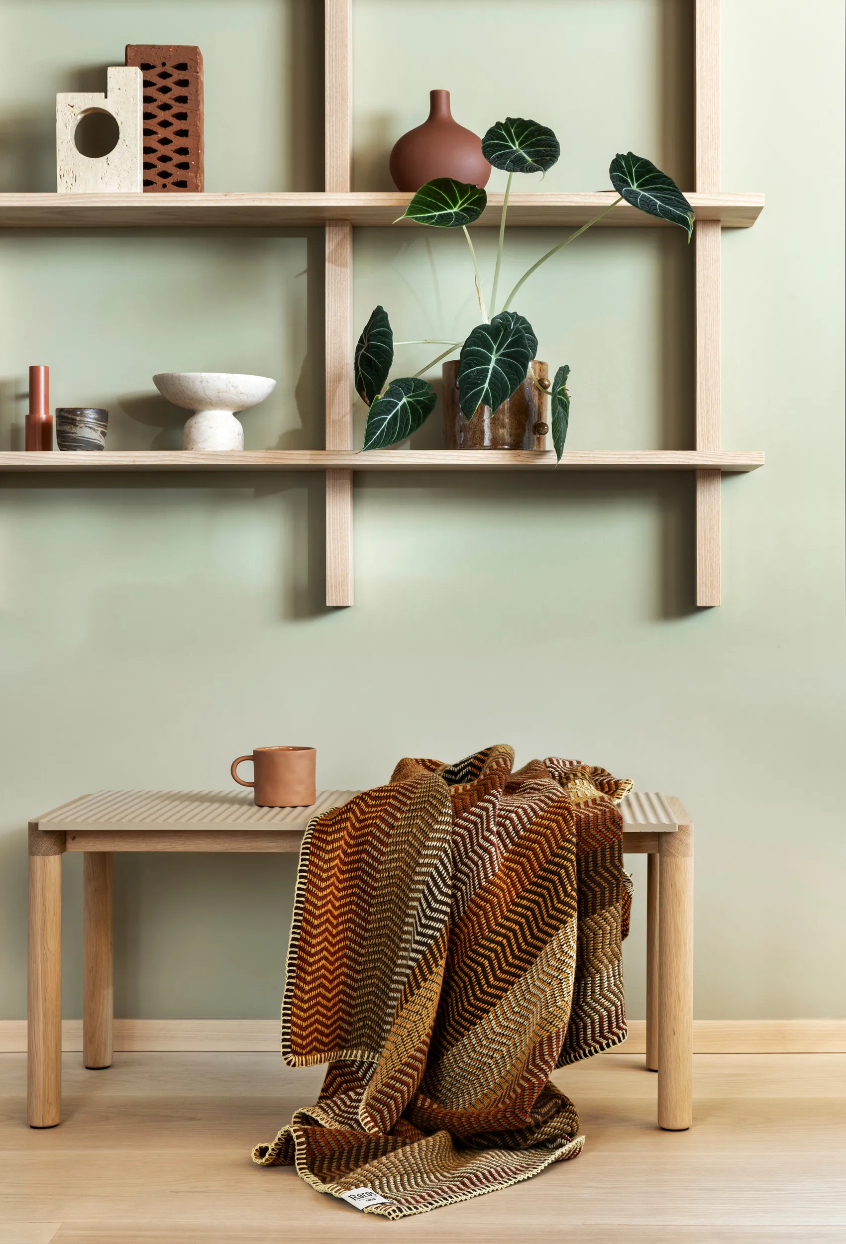 Fri tæppe 150x200 cm, Stubble field Røros Tweed