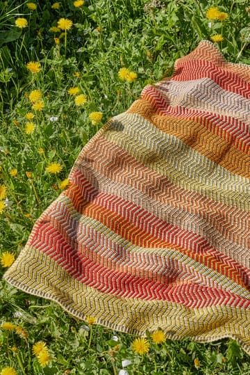 Fri tæppe 150x200 cm - Summer red - Røros Tweed