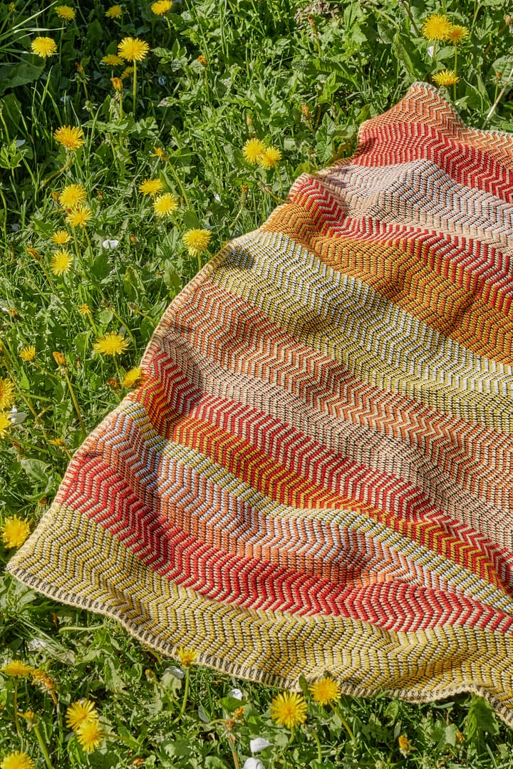 Fri tæppe 150x200 cm, Summer red Røros Tweed