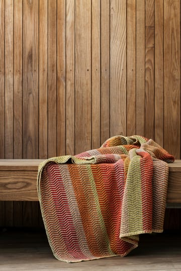 Fri tæppe 150x200 cm - Summer red - Røros Tweed
