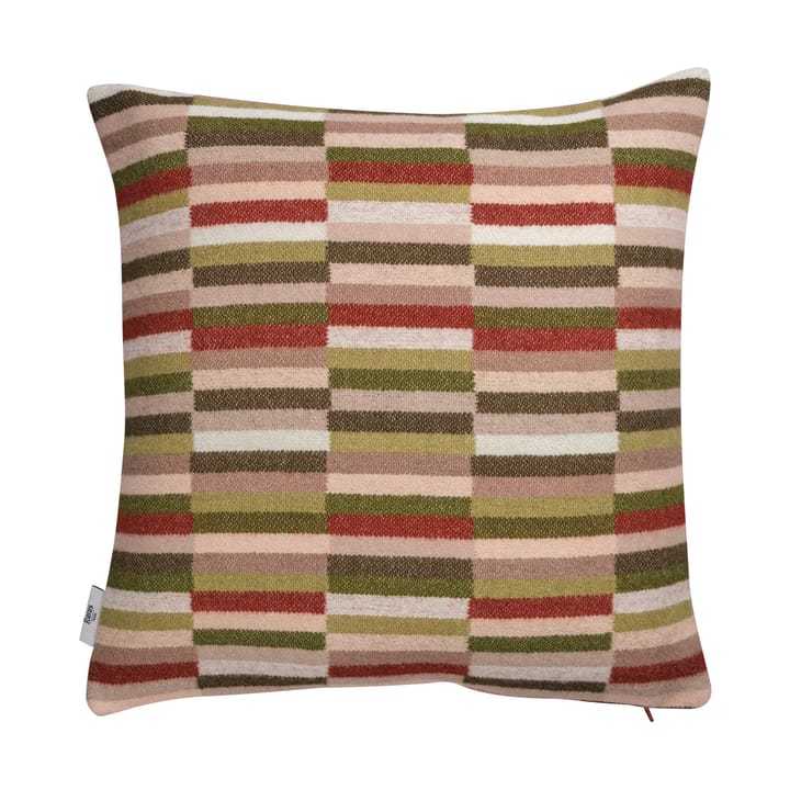 Ida pude 50x50 cm, Olive burgundy Røros Tweed