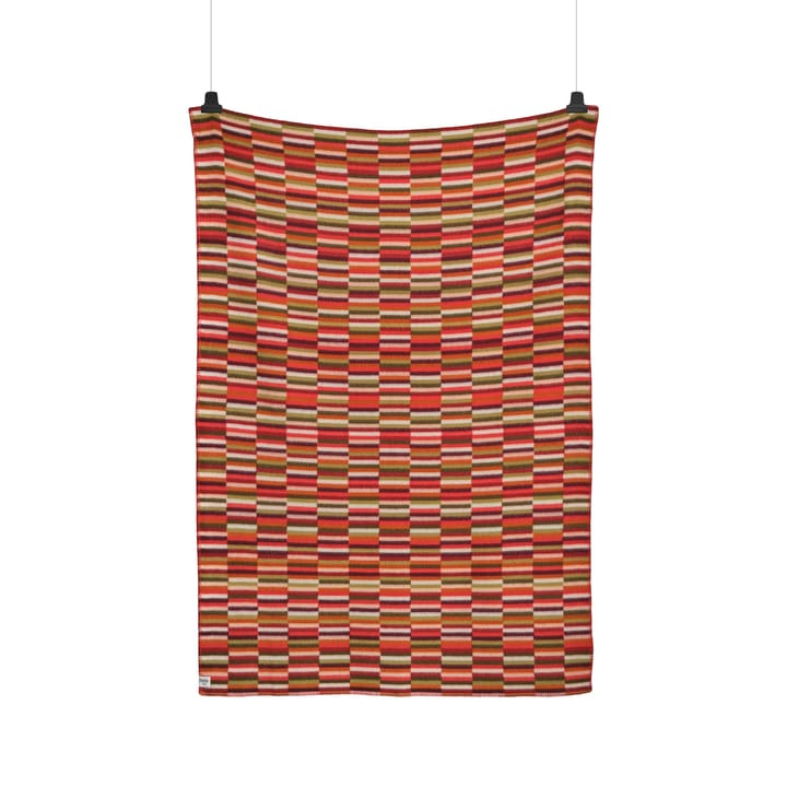 Ida tæppe 135x200 cm - Røde nuancer - Røros Tweed