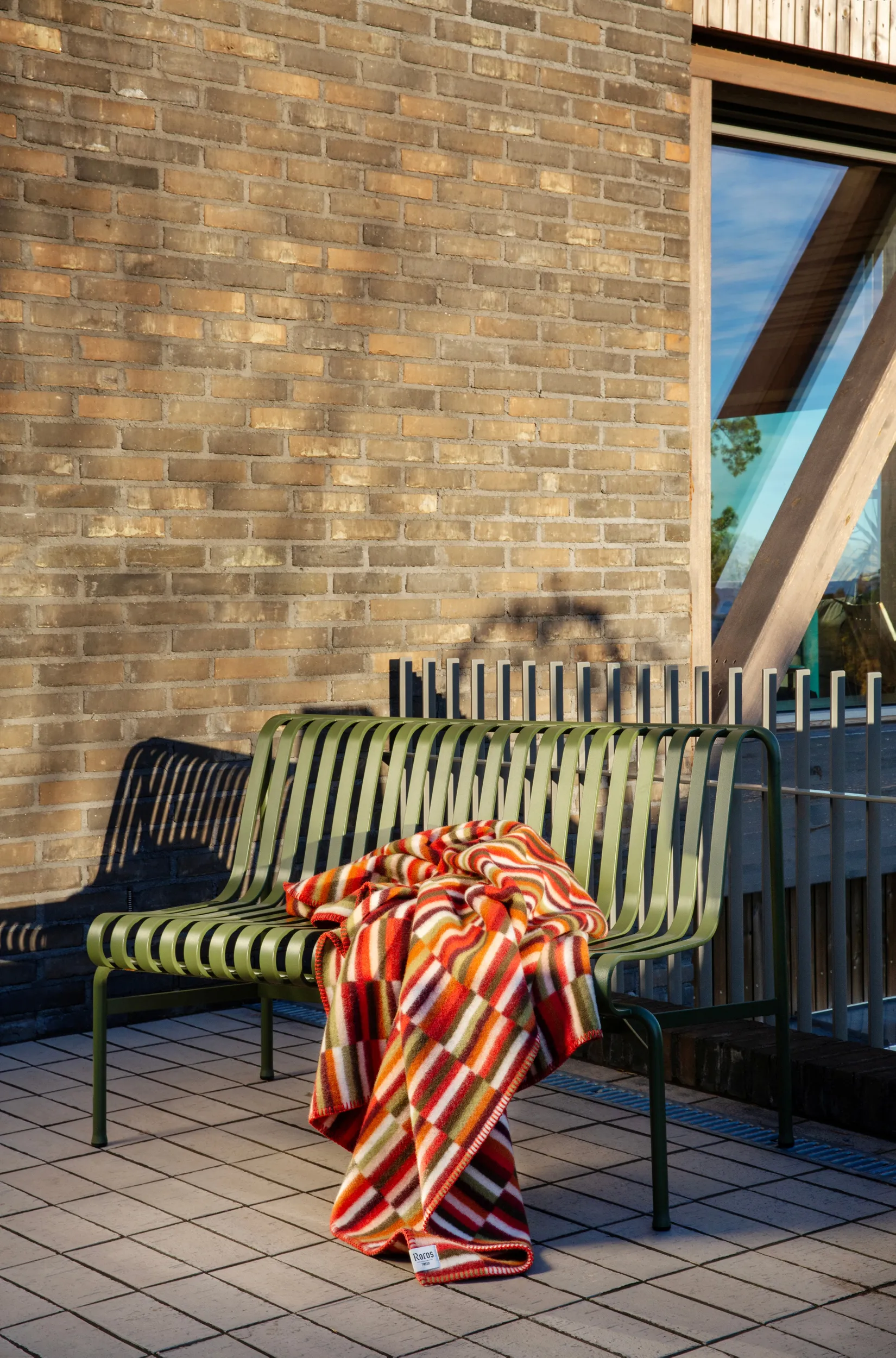 Ida tæppe 135x200 cm, Red shades Røros Tweed