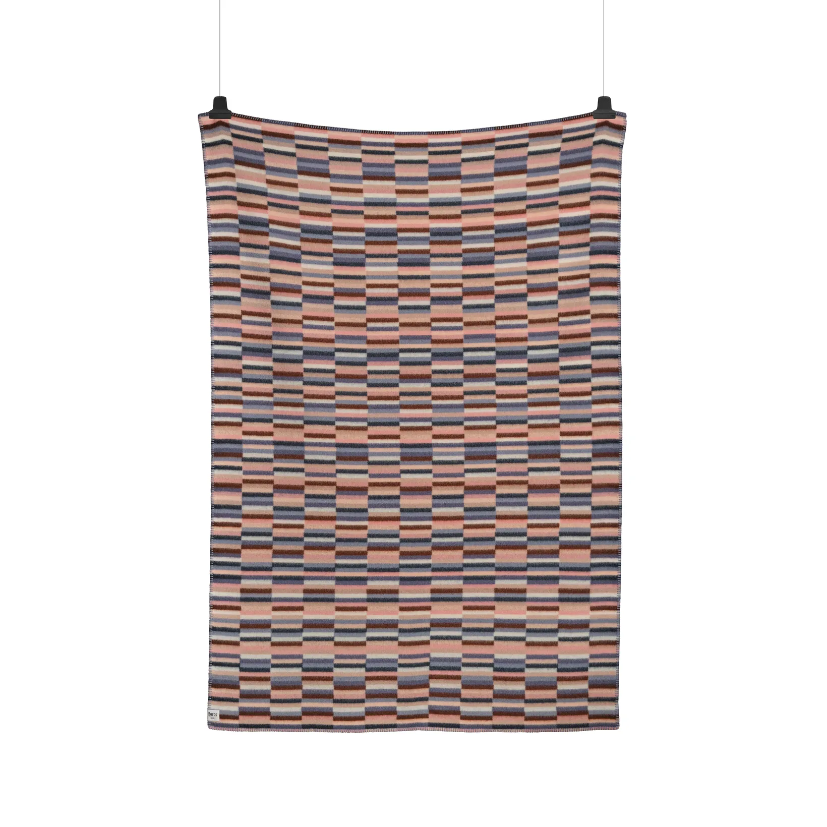 Ida tæppe 135x200 cm, Rosa blue Røros Tweed