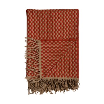 Isak plaid 150x210 cm - Red sumac - Røros Tweed