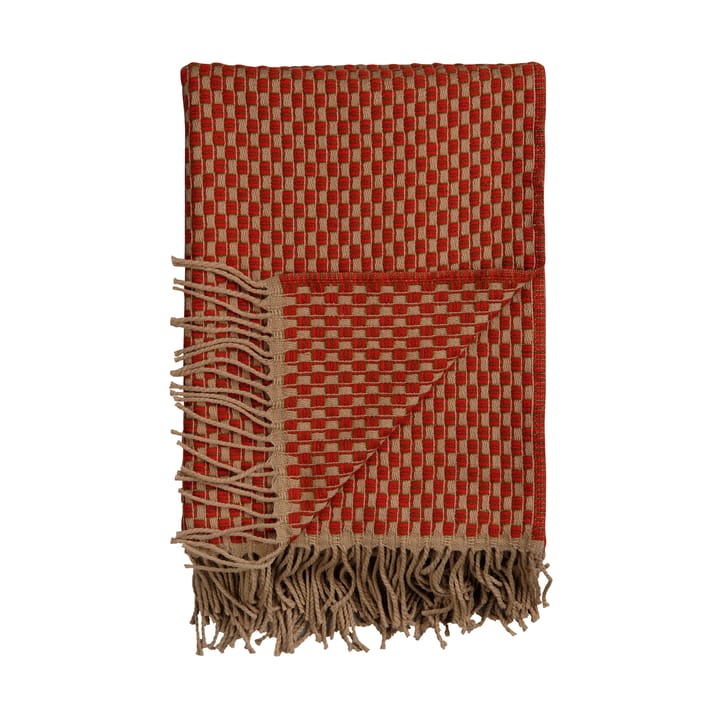Isak plaid 150x210 cm, Red sumac Røros Tweed