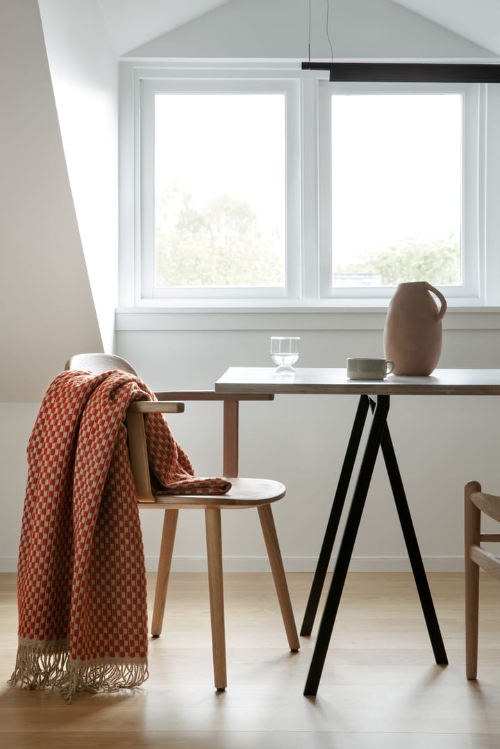 Isak plaid 150x210 cm, Red sumac Røros Tweed