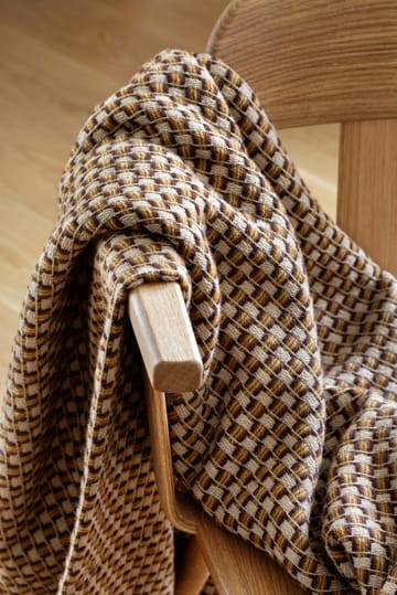 Isak tæppe 150x210 cm - Kastanje - Røros Tweed