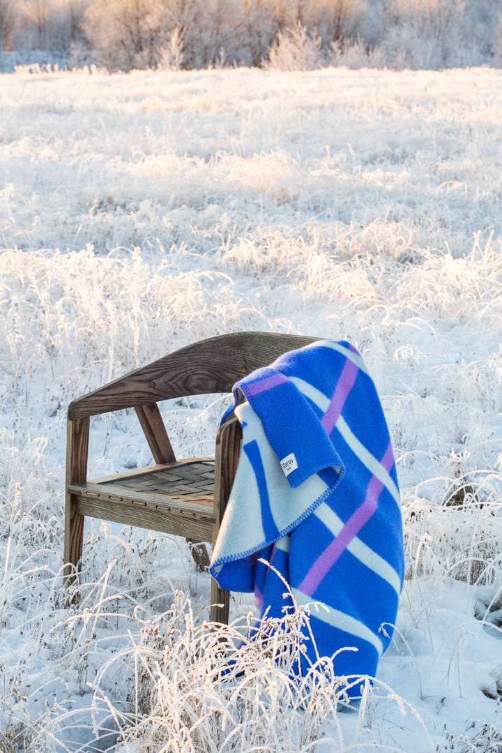 Knut tæppe 135x200 cm - Blå - Røros Tweed
