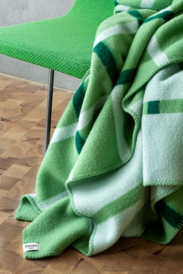 Knut tæppe 135x200 cm - Field green - Røros Tweed