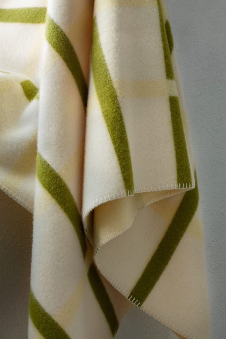 Knut tæppe 135x200 cm, Lime Røros Tweed