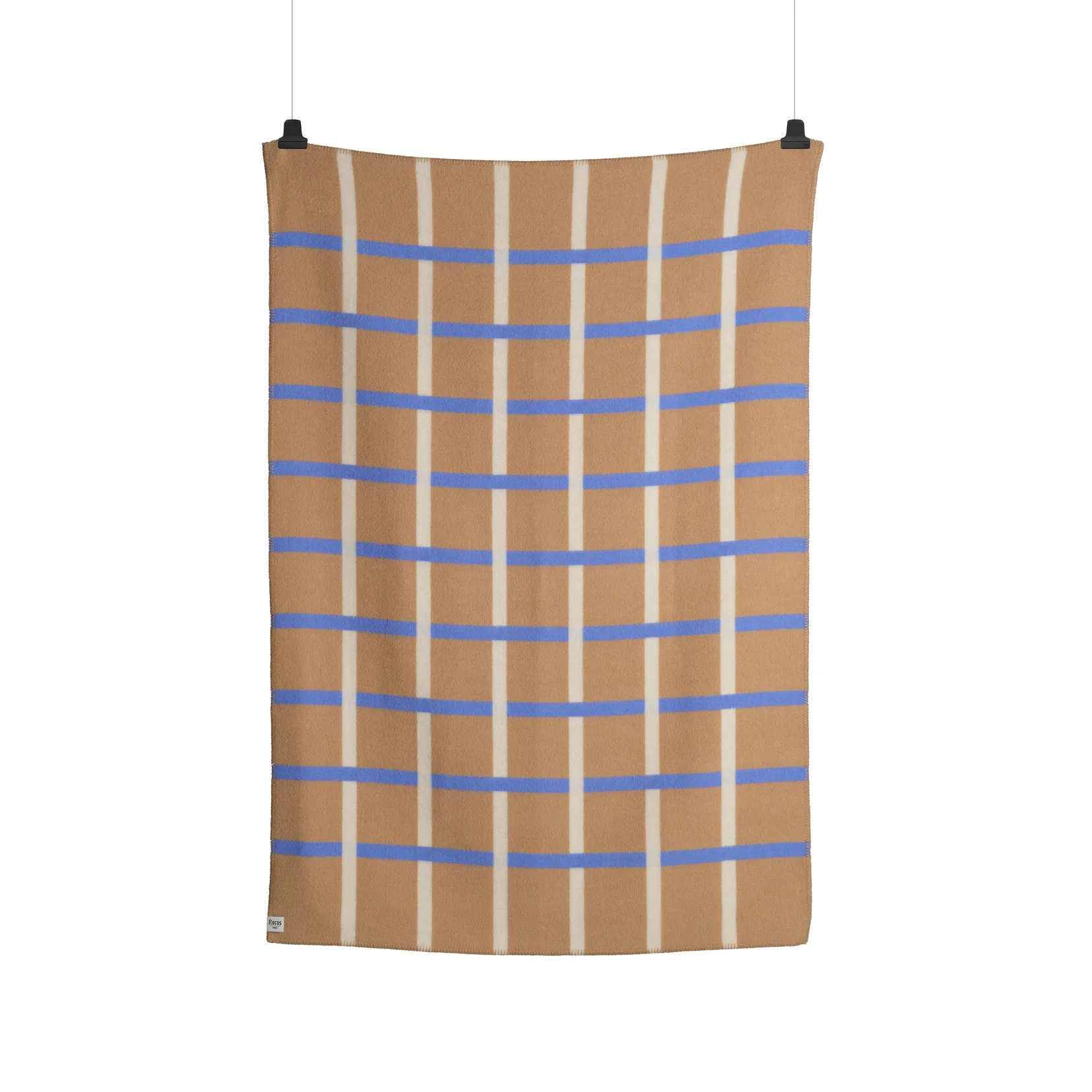 Knut tæppe 135x200 cm, Taupe Røros Tweed